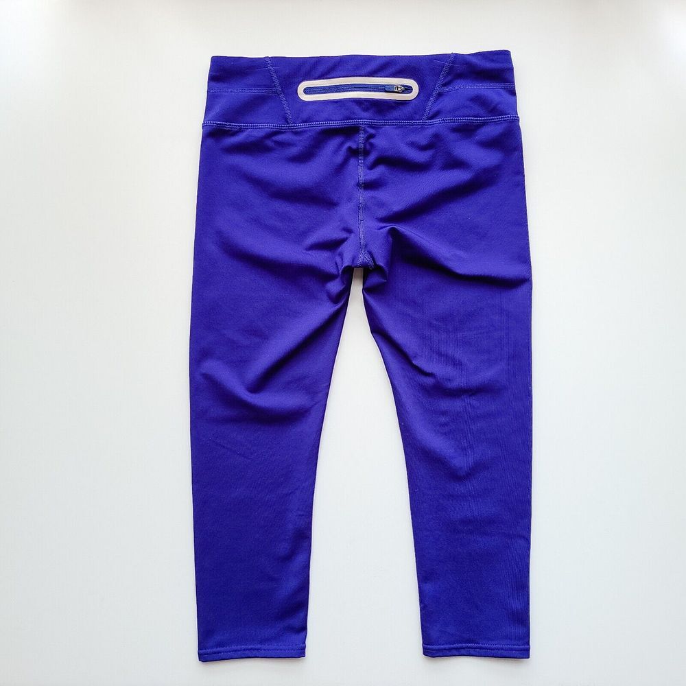 Athleta Sonar Capri Athletic Leggings Womens S Violet/Blue Gym Yoga - Picture 6 of 7